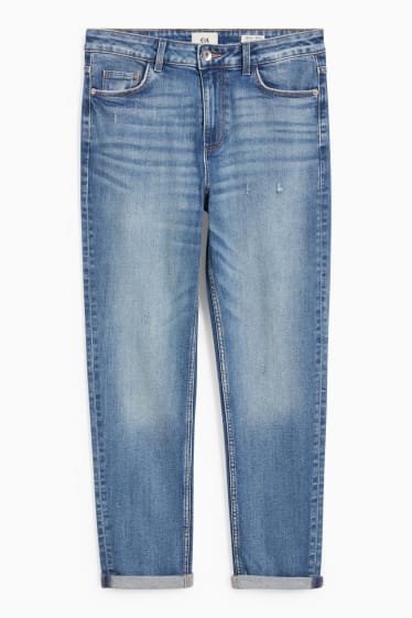 Damen - Boyfriend Jeans - Mid Waist - LYCRA® - helljeansblau