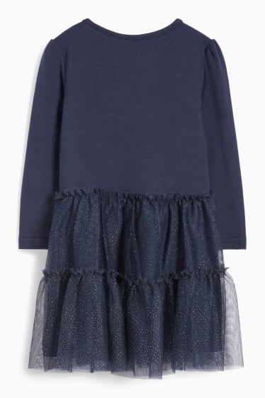 Kinder Mädchen - Weihnachts-Kleid - dunkelblau