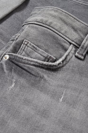 Mujer - Boyfriend jeans - mid waist - LYCRA® - vaqueros - gris claro