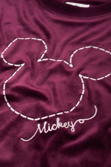 Damen - Winterpyjama - Micky Maus - lila