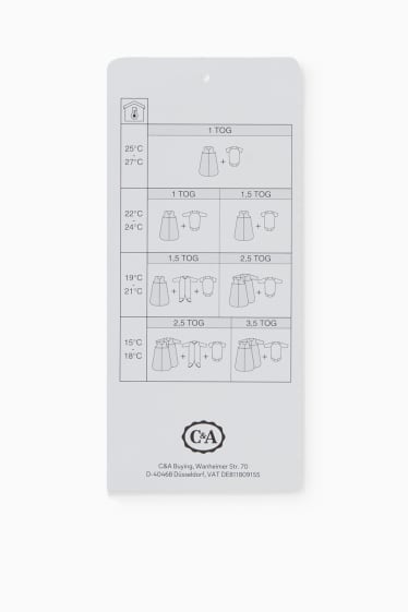 Babys - Baby-Schlafsack - 6-18 Monate - weiss