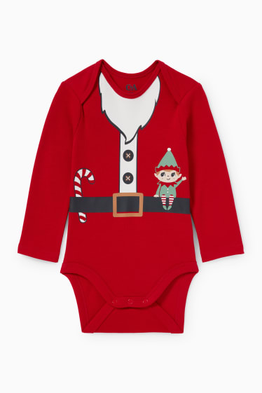Bébés garçons - Body de Noël pour bébé - rouge foncé