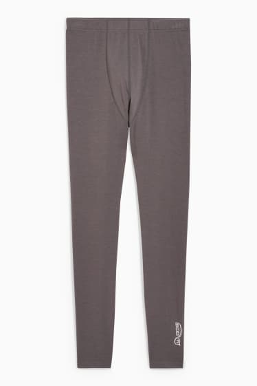 Men - Long thermal pants - dark gray