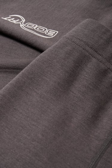 Men - Long thermal pants - dark gray