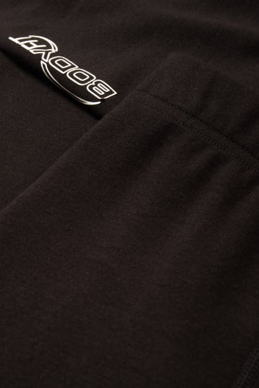 Men - Long thermal pants - black