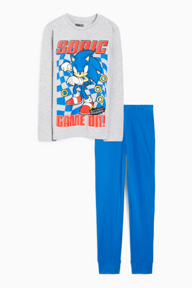 Enfants garçons - Sonic - pyjama - 2 pièces - gris