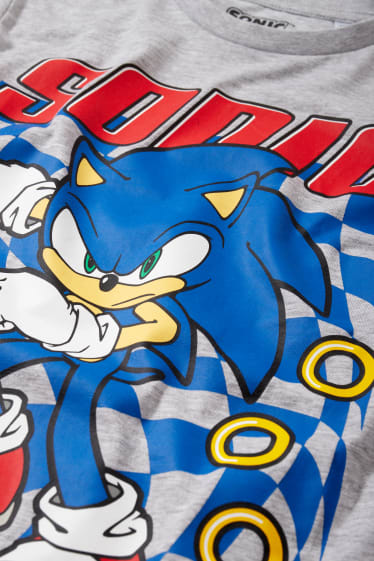 Enfants garçons - Sonic - pyjama - 2 pièces - gris