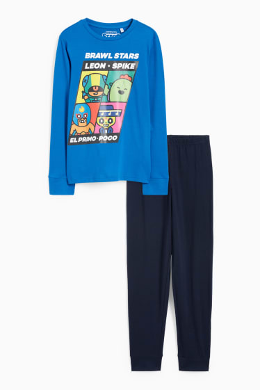 Kinderen: jongens - Brawl Stars - pyjama - 2-delig - blauw