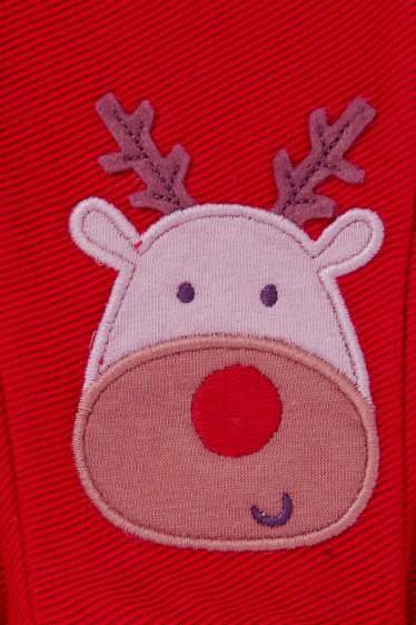 Bébés garçons - Rodolphe - pantalon de jogging de Noël pour bébé - rouge