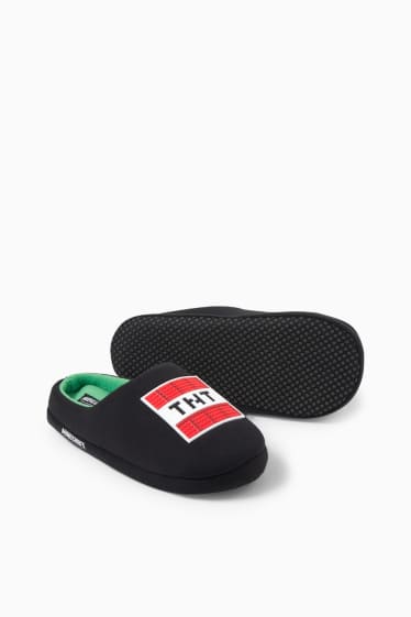 Kinderen: jongens - Minecraft - pantoffels - zwart