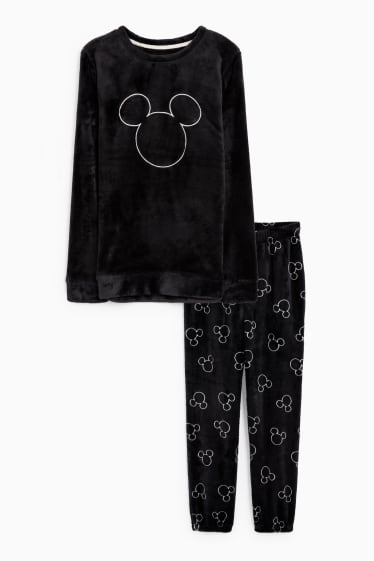 Dona - Pijama d’hivern - Mickey Mouse - negre
