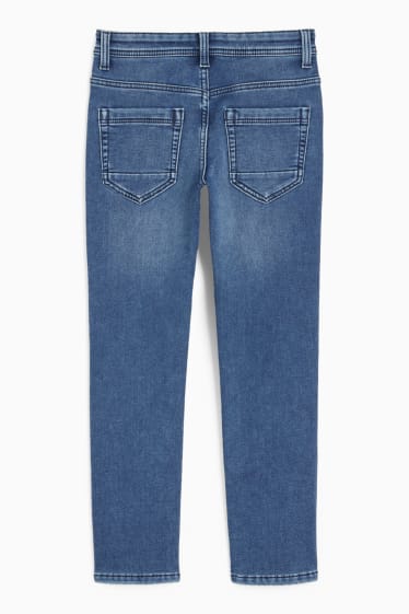Kinder Buben - Slim Jeans - Thermojeans - Jog Denim - jeansblau
