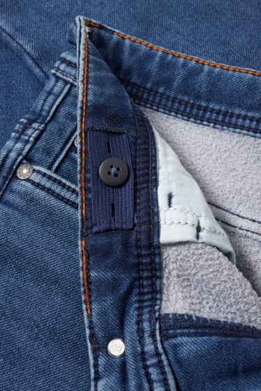 Kinder Buben - Slim Jeans - Thermojeans - Jog Denim - jeansblau