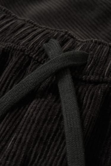 Kinder Buben - Cordhose - schwarz