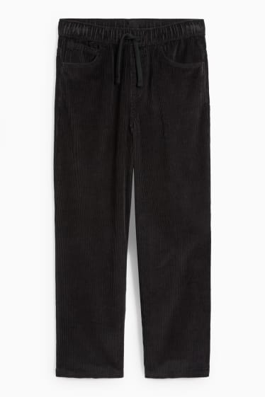 Kinder Buben - Cordhose - schwarz