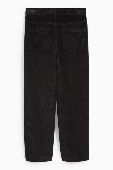 Kinder Buben - Cordhose - schwarz
