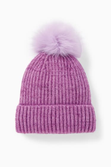 Children - Knitted hat - violet