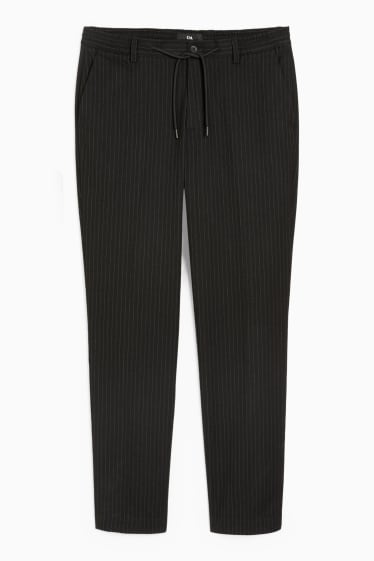 Home - Pantalons - slim fit - ratlla diplomàtica - negre