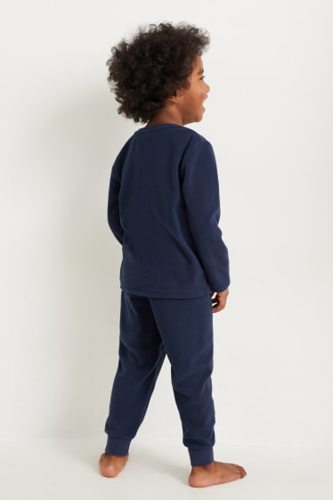 Kinderen - Spider-Man - fleece pyjama - 2-delig - donkerblauw