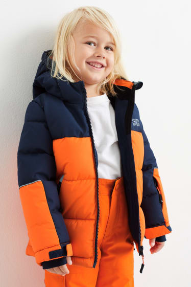 Enfants garçons - Veste de ski à capuche - bleu foncé