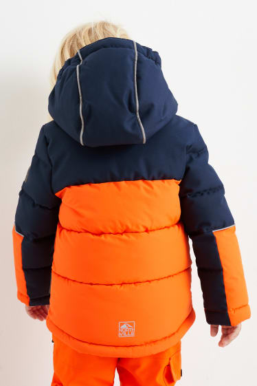 Dětské - Lyžařská bunda s kapucí - tmavomodrá