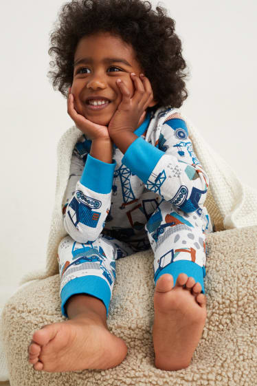 Enfants garçons - Pyjama - 2 pièces - gris clair