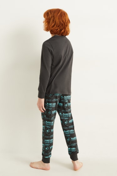 Enfants garçons - Pyjama - 2 pièces - gris foncé