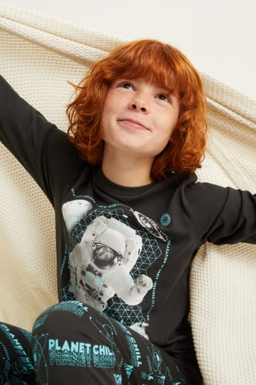 Enfants garçons - Pyjama - 2 pièces - gris foncé