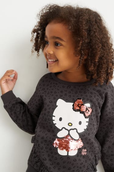 Enfants - Hello Kitty - sweat-shirt - gris foncé