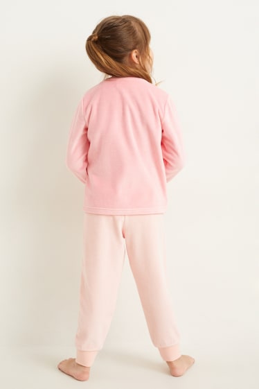 Kinder - Winterpyjama - 2 teilig - rosa