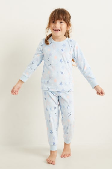 Children - Winter pyjamas - 2 piece - patterned - light blue