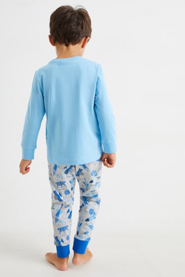 Kinder - Multipack 2er - Pyjama - 4 teilig - blau