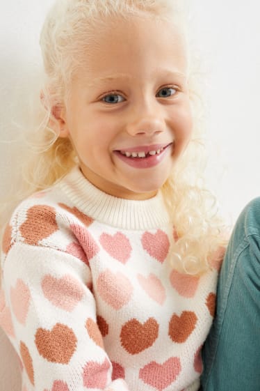 Kinderen: meisjes - Trui - crème wit