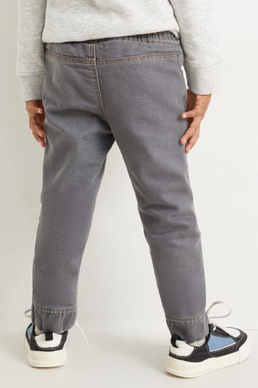 Nen - Paquet de 4 - texans tèrmics i pantalons tèrmics - straight fit - blau fosc / gris