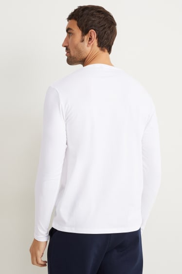 Herren - Langarmshirt - weiß