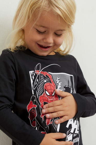 Niños - Pack de 2 - Spider-Man - camisetas de manga larga - rojo