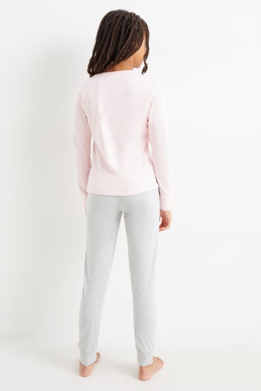 Bambine - Confezione da 2 - pigiama - 4 pezzi - bianco