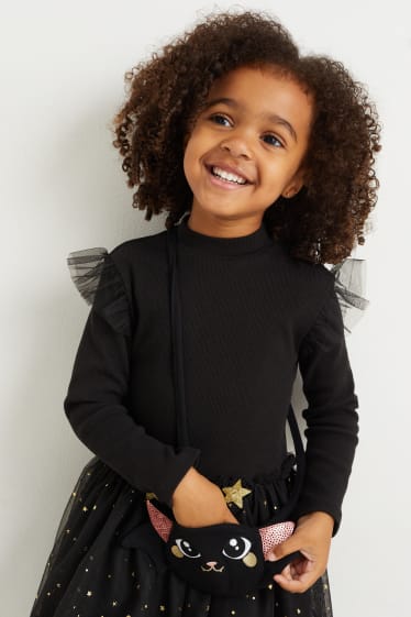 Bambine - Set - vestito e borsa - 2 pezzi - nero