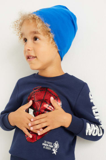 Bambini - Confezione da 2 - Uomo Ragno - berretto - blu