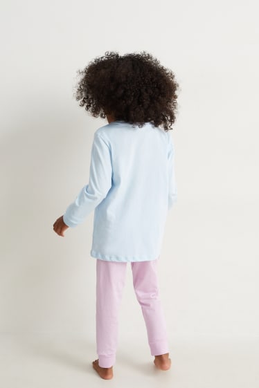 Enfants filles - La Reine des Neiges - pyjama - 2 pièces - turquoise clair
