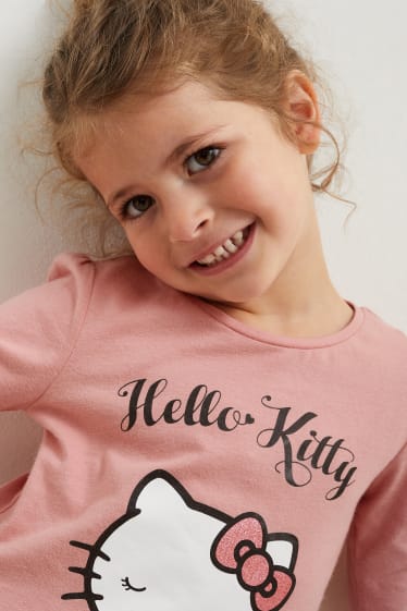 Enfants filles - Hello Kitty - haut à manches longues - rose