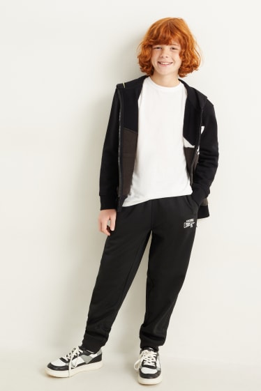 Enfants garçons - Pantalon de jogging chaud - noir