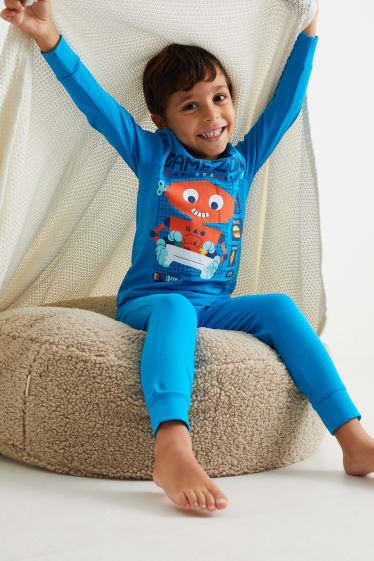 Enfants - Lot de 3 - pyjama - 6 pièces - bleu