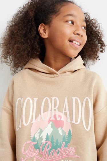 Kinder Mädchen - Hoodie - taupe