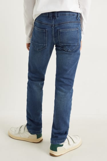 Enfants garçons - Slim jean - jean doublé - jean bleu