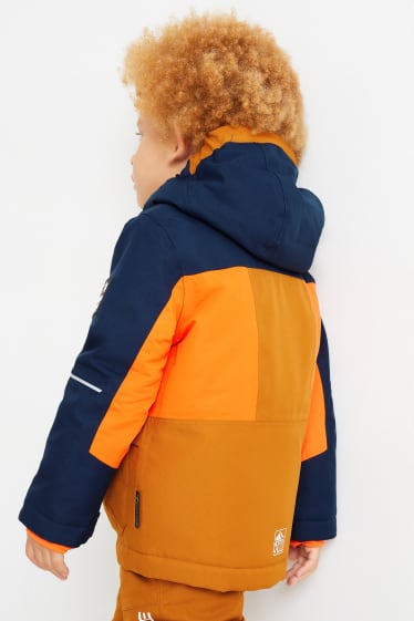 Enfants garçons - Veste de ski à capuche - marron
