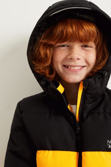 Kinderen - Ski-jas met capuchon - waterafstotend - zwart