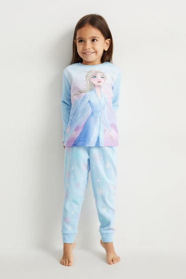 Enfants - La Reine des Neiges - pyjama en polaire - 2 pièces - bleu clair