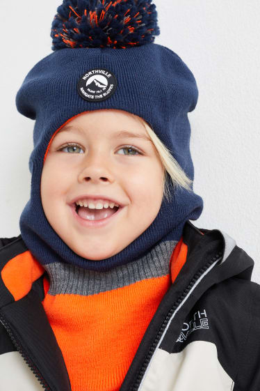Enfants garçons - Bonnet de ski - bleu foncé