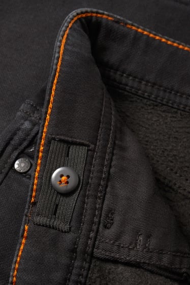Kinder Buben - Slim Jeans - Thermojeans - Jog Denim - dunkeljeansgrau